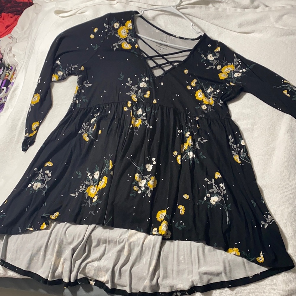 Long sleeve baby doll top
